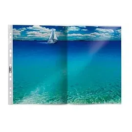 Durable Prospekthüllen DIN A3 transparent genarbt 0,06 mm, 50 St.