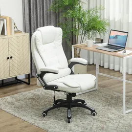 Vinsetto Gaming-Stuhl Weiß/Schwarz 74 cm