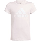 adidas T-Shirt - rosa mit weissem Logo, Cotton pink