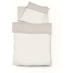 fleuresse Bettwäsche Black Premium 135 x 200 cm Damast Beige Creme