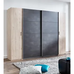 Dreh-/Schwebetürenschrank LOTTO - braun