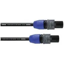 Cordial Lautsprecher Kabel [1x Typ SPK-Stecker - 1x Typ SPK-Stecker] 2 x 2.5 mm2 20.00 m Schwarz