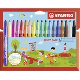 Stabilo power max 18er Pack - mit 18 verschiedenen Farben