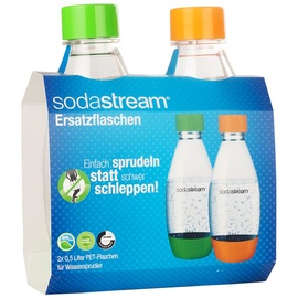 Sodastream Fuse PET-Flasche 2 x 0,5 l grün/orange