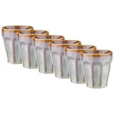 BUTLERS BERGAMO 6x Kaffeetasse 250ml Geschirr 6 ct