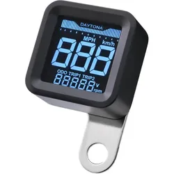 DAYTONA Corp. CUBE Digitaler LCD Tacho mit Drehzahlmesser, schwarz