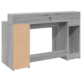vidaXL Gaming-Tisch Grau Sonoma