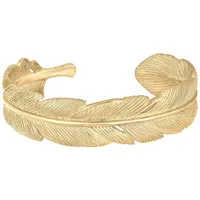 Elli PREMIUM Armreif Bangle Feder Boho 925 Sterling Silber