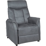 Duo Collection TV-Sessel - anthrazit - Federkern - mit Sitzheizung, elektrischer Aufstehhilfe, Relaxfunktion und Taschenfederkern mit Stahlwellenunterfederung grau