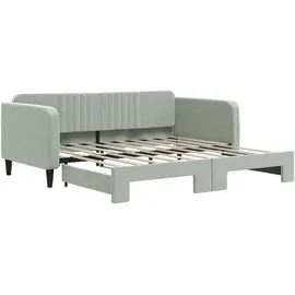 vidaXL Tagesbett 100 x 190 cm Hellgrau