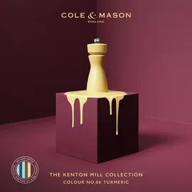 Cole & Mason Kenton Salz- und Pfeffermühle 15 cm Kurkuma unbefüllt