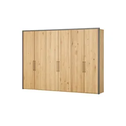 Woodford Drehtürenschrank, 6-türig teilmassiv Smilla ¦ holzfarben ¦ Maße (cm): B: 306,4 H: 220 T: 58