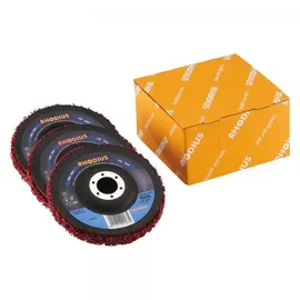 RHODIUS 303872 SVS HD, 10 Stück Reinigungsvlies 115 x 22,23 mm, gekröpft, TOPline für universellen Einsatz 10St.