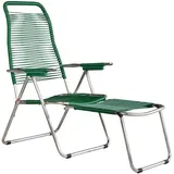 Fiam Spaghetti – Relaxsessel für den Außenbereich – Gestell Aluminium, PVC, dunkelgrün