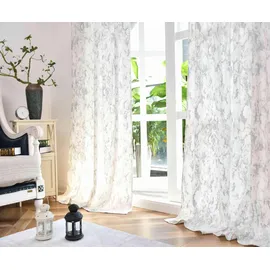 Gardinenbox Vorhang Samt »Milano Star« HxB 245x140 cm Weiß Silber