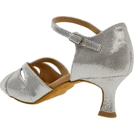 Diamant Damen Tanzschuhe 144-077-246 & Latein, Silber (Weiß-Silber), 39 1/2 EU (6 UK)