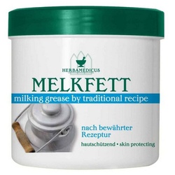 Schmees GmbH Körpercreme 12x Herbamedicus Melkfett 250ml Hautbalsam Schutzsalbe Körperpflege Cr