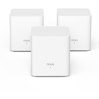 Tenda Nova Mesh WLAN WiFi 6 System, AX1500 Dualband WLAN Mesh Repeater & Router Kompatibel mit Amazon Alexa, mpfohlen für Häuser mit 3-5 Schlafzimmern,OFDMA und MU-MIMO, MX3 3er-Pack