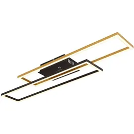 GLOBO Deckenlampe 1-flg. rechteckig gold schwarz