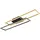 GLOBO Deckenlampe 1-flg. rechteckig gold schwarz