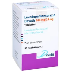 LEVODOPA/Benserazid Devatis 100mg/25mg Tabletten 50 St