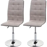 MCW Esszimmerstuhl MCW-C41-2-h Stoff creme-grau 2er Set