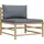 vidaXL Lounge Set 3-tlg. dunkelgrau/braun inkl. Kissen 313150