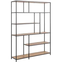 ac-design Bücherregal 135 x 185 x 35 cm Schwarz