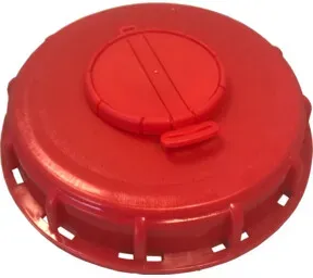 IBC Container-Deckel m. Entlüftung, PP, rot, IG 150mm