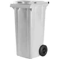 Hardwex Mülltonne 120 l Weiß