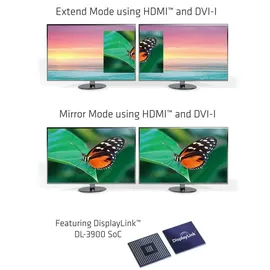 Club 3D CSV-1460 USB 3.0 Dual Display Docking Station Schwarz