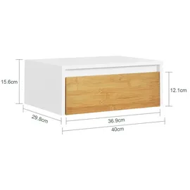 SoBuy Nachttisch FBT174-E-WN (29 x 40 x 15 cm)