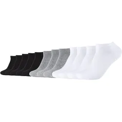 Camano Sneaker Socken Herren Damen CA-Soft Organic Cotton 12er Pack in 47-49 Weiß Mix