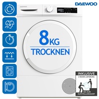 Wärmepumpentrockner Trockner 8kg LED-Display 15 Programme DAEWOO T8HT1WA3DE 2ML