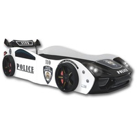 Aileenstore Autobett "Police" Spielbett für Kinder 90x200 inkl. Lattenrost