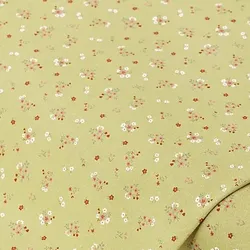 Baumwollstoff-Digitaldruck kleine Blümchen "Dana", grün-color