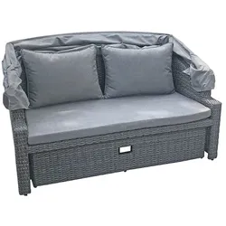 Funktionssofa Gartensofa Garten Sofa Couch Lounge Sonnendach inkl. Auflagen