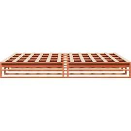 vidaXL Massivholzbett 180 x 200 cm Braun