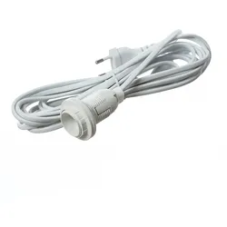 MARELIDA Kabel mit E14 Lampenfassung für Leuchtsterne und Hängeartikel 5m ohne Schalter