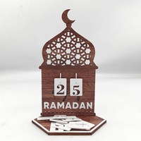 Ramadan Kalender,Countdown,Ramadan Adventskalender Eid aus Holz, Elegante Mubarak Ramadan Deko