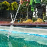 HOME DELUXE Poolsauger mit Teleskopstange EASY - Weiß | Handpoolsauger, Poolreiniger, handlicher Poolsauger, Poolsauger für kleine Pools, effizie...