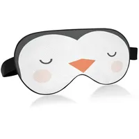 Niedliche Pinguin-Schlafmaske mit Augenbinde, Verdunkelung, kühlende lustige Augenmaske zum Schlafen mit elastischem Streifen für Damen und Herren