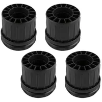 vasalat Stützfuß höhenverstellbar 60 mm Schwarz 4 Stück