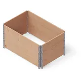 upyard GardenBox 3er-Set - modernes Hochbeet aus Palettenrahmen - modulares Paletten-Hochbeete aus Holz für Garten und Terrasse - PEFC-Zertifiziert, 120x80x58,5, Braun