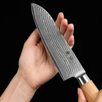 Wakoli Olive 3er Damastmesser-Set – 17,00cm Klingen aus 67