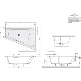 Villeroy & Boch Loop & Friends Eckbadewanne 135 x 175 cm (UBA175LFS9REV01)