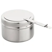 Morleos Speisenwärmer Speisewärmer Chafing Dish Catering Wärmebehälter rund, (1-tlg), rund Roll-Up Deckel, 47x47x45 cm silberfarben