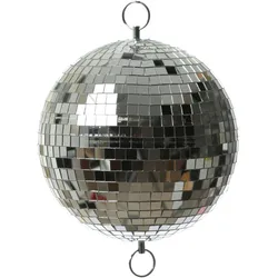 Spiegelkugel 25cm silber Discokugel für Werbe-Dekozwecke Schaufenster