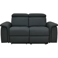 2-Sitzer PLACES OF STYLE "Pareli 172cm, manuelle u. elektr. Relaxfunktion", grau, B:172cm H:98cm T:142cm, Sofas, USB, Kopfteil-Verstellung, LED, in Echtleder, Kunstleder, Web