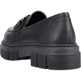 Rieker Slipper M3861, Frauen Slip On,lose Einlage,Slip-ons,freitzeitschuhe,offener,einschlupf,Slipper,Slides,schwarz (01),36 EU / 3.5 UK